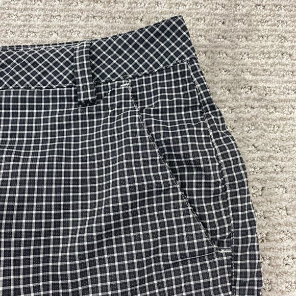 PUMA Golf Shorts Men 32 Gray Checkered Chino Short Pants Outdoor Casual Pocket - Picture 2 of 11